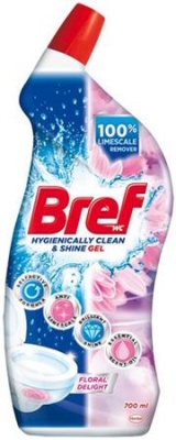 WC-tisztítógél, 700 ml, BREF, virág