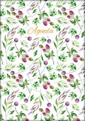 Naptár, tervező, A5, napi, DAYLINER, "Colors", Berries