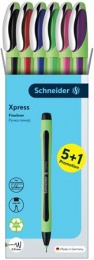 Tűfilc készlet, 0,8 mm, SCHNEIDER "Xpress", 6 különböző szín